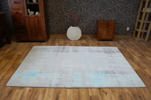 Dywany Lusczow Kusový koberec AKRYLOVÝ PATARA 0061 krémový/tyrkysový, veľkosť 80x150