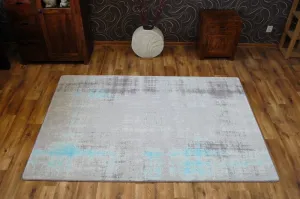 Dywany Lusczow Kusový koberec AKRYLOVÝ PATARA 0061 krémový/tyrkysový, veľkosť 80x150