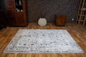 Dywany Lusczow Kusový koberec AKRYLOVÝ TALAS 0309 biely/modrý, veľkosť 80x150