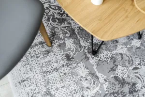 Dywany Lusczow Kusový koberec AKRYLOVÝ VALENCIA 2328 sivý/slonová kosť, veľkosť 80x150