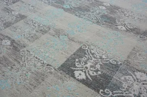 Dywany Lusczow Kusový koberec AKRYLOVÝ PATARA 0146 L.Sand/Tyrkysový, veľkosť 80x150