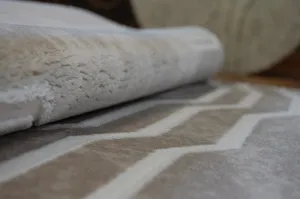 Dywany Lusczow Kusový koberec AKRYLOVÝ MIRADA 0067 Beige/Kemik, veľkosť 80x150