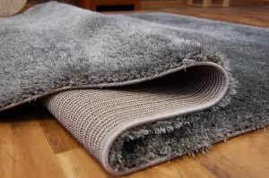 Dywany Lusczow Kusový koberec SHAGGY VERONA ETHAN sivý, veľkosť 80x150