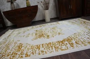 Dywany Lusczow Kusový koberec MANYAS Fegy krémovo-zlatý, veľkosť 80x300