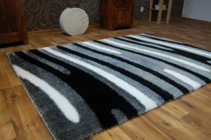 Dywany Lusczow Kusový koberec SHAGGY VERONA SEAN sivý, veľkosť 80x150