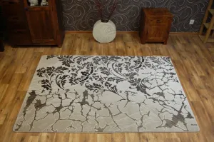 Dywany Lusczow Kusový koberec FLORYA Leaves krémovo-béžový, veľkosť 80x150