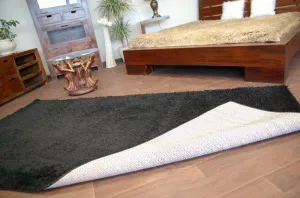 Dywany Lusczow Kusový koberec SHAGGY Izebelie 5cm čierny, veľkosť 60x100