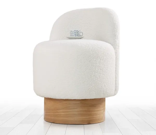Hanah Home Taburet MONRE Teddy biely