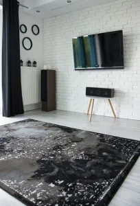 Dywany Lusczow Kusový koberec VOGUE 478 čierny / hnedý, veľkosť 240x330