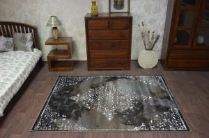 Dywany Lusczow Kusový koberec VOGUE 478 čierny / hnedý, veľkosť 240x330