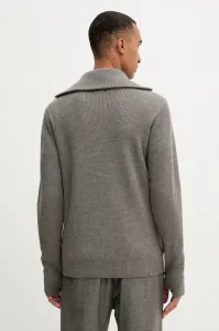Vlnený sveter BARENA VENEZIA Knitwear Batigia hnedá farba, hrejivý, KNU5289.305