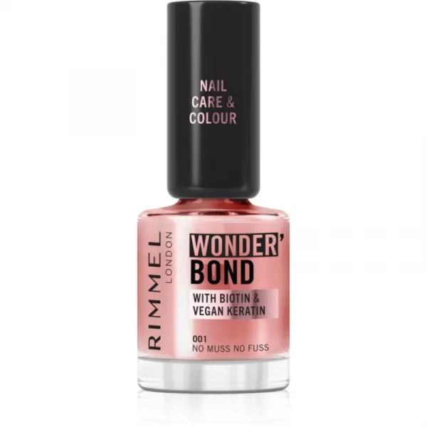 Rimmel Wonder'Bond lak na nechty odtieň 001 No Muss No Fuss 12 ml