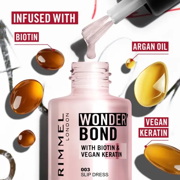 Rimmel Wonder'Bond lak na nechty odtieň 006 Chai Treat 12 ml