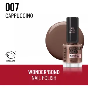 Rimmel Wonder'Bond lak na nechty odtieň 007 Cappuccino 12 ml