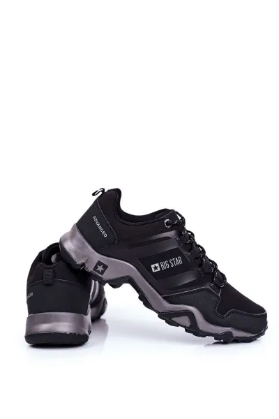 BIG STAR SHOES Pánske trekkingové topánky Big Star Outdoor Black