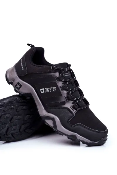 BIG STAR SHOES Pánske trekkingové topánky Big Star Outdoor Black
