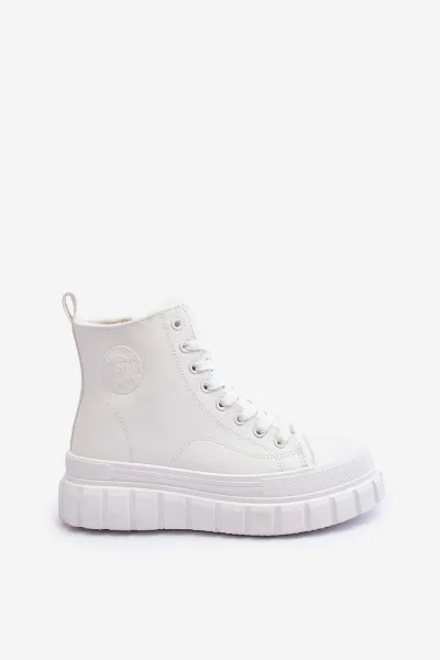 BIG STAR SHOES Izolované kožené tenisky pre veľkú hviezdu