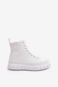 BIG STAR SHOES Izolované kožené tenisky pre veľkú hviezdu