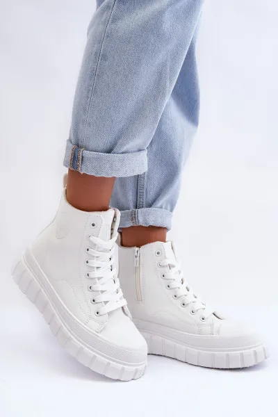 BIG STAR SHOES Izolované kožené tenisky pre veľkú hviezdu