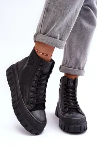 BIG STAR SHOES Izolované kožené tenisky pre veľkú hviezdu