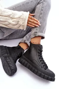 BIG STAR SHOES Izolované kožené tenisky pre veľkú hviezdu
