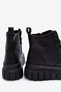 BIG STAR SHOES Izolované kožené tenisky pre veľkú hviezdu
