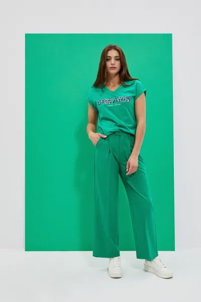 Marisse Women's T-Shirt L-Ts-4035 Green