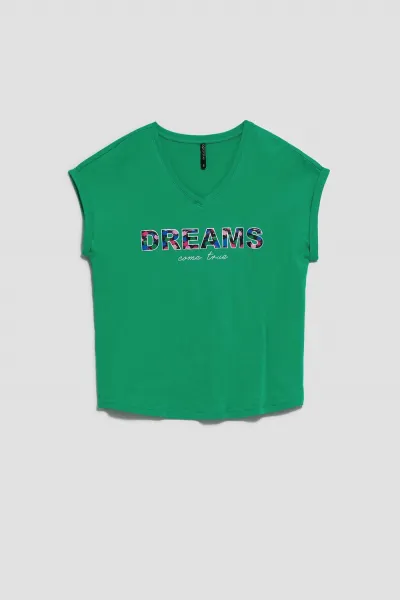 Marisse Women's T-Shirt L-Ts-4035 Green