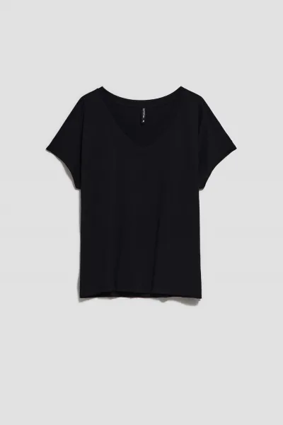 WOMEN'S T-SHIRT L-TS-4048 BLACK
