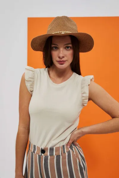 WOMEN'S T-SHIRT L-TS-4028 L.Beige