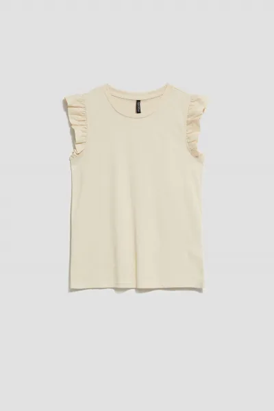 WOMEN'S T-SHIRT L-TS-4028 L.Beige
