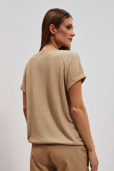 Marisse Women's T-Shirt L-Ts-4024 D.Beige