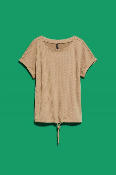Marisse Women's T-Shirt L-Ts-4024 D.Beige