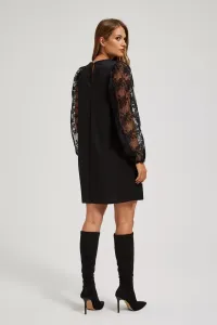 Marisse Dress With Openwork Sleeves