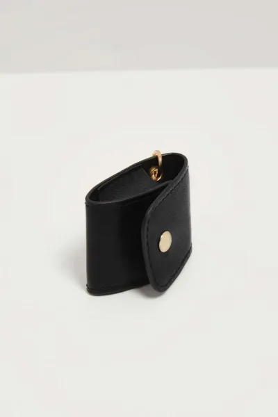 Marisse Quilted Black Chain Bag