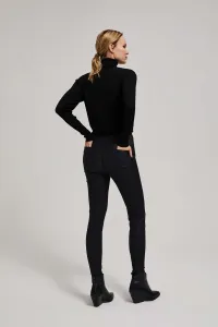 Marisse Black Waxed Skinny Trousers
