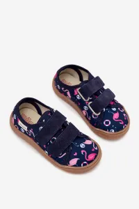 Boto Dievčenské Barefoot Papuče Plameniaky Milami Tmavomodré Saphira