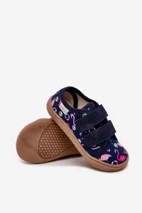 Boto Dievčenské Barefoot Papuče Plameniaky Milami Tmavomodré Saphira