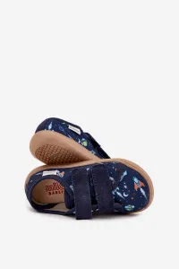 Boto Barefoot Papuče Chlapec Kosmos Milami Tmavo Modré Saphira