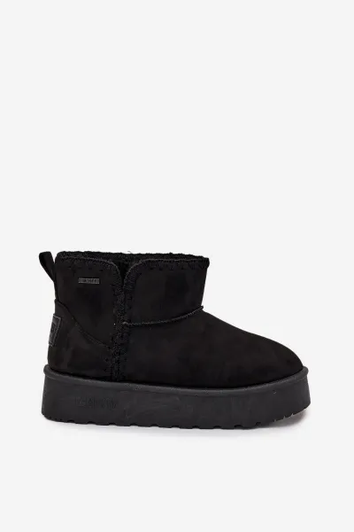 BIG STAR SHOES Dámske Snehule Na Platforme S Prešívaním Big Star