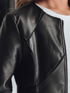 Dámska kožená bunda CHICLEATHER čierna