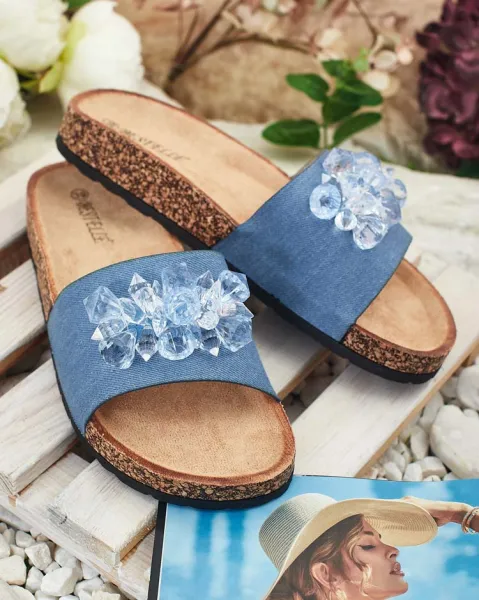 Resti Royalfashion Women's Villo rhinestone flip-flops