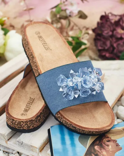Resti Royalfashion Women's Villo rhinestone flip-flops