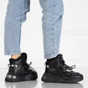 Resti Black sneakers with insulation Pommie - Footwear