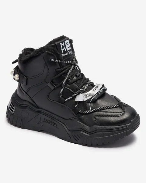 Resti Black sneakers with insulation Pommie - Footwear