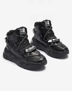 Resti Black sneakers with insulation Pommie - Footwear