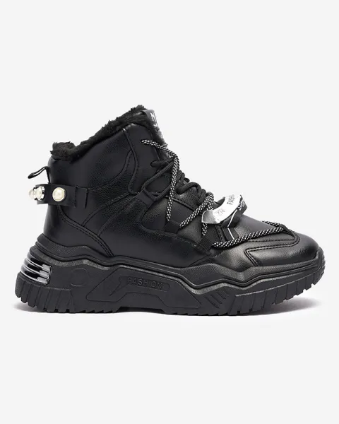 Resti Black sneakers with insulation Pommie - Footwear