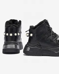 Resti Black sneakers with insulation Pommie - Footwear