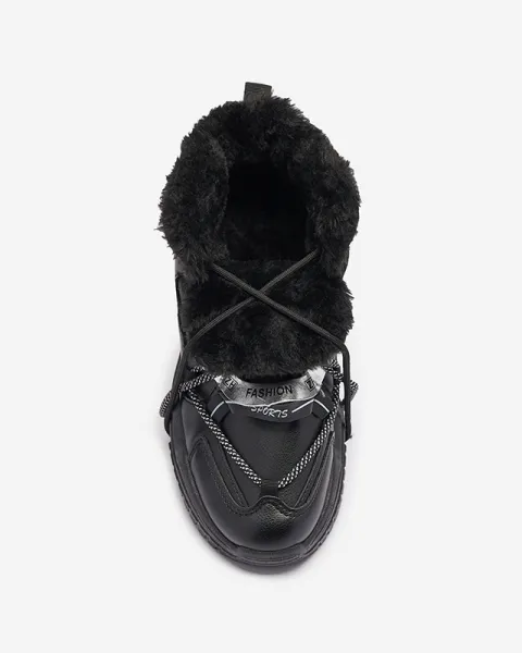 Resti Black sneakers with insulation Pommie - Footwear