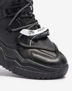 Resti Black sneakers with insulation Pommie - Footwear